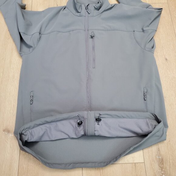 Marmot Jacket Mens XL Gray Tempo M3 Shoftshell Water Repellent Windbreaker Logo - Picture 3 of 16